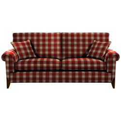 Duresta Cavendish Large Sofa Kintyre Check Peony